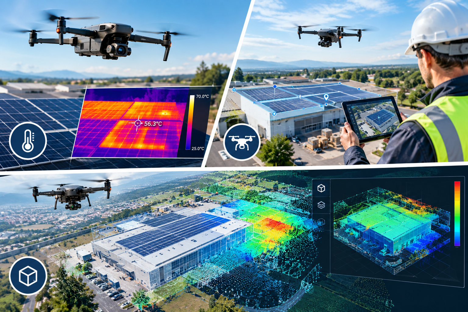 Ispezione termografica con drone